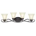 Westinghouse Four-Light Indoor Wall Fixture Dunmore ORB Frosted Glass 6307000